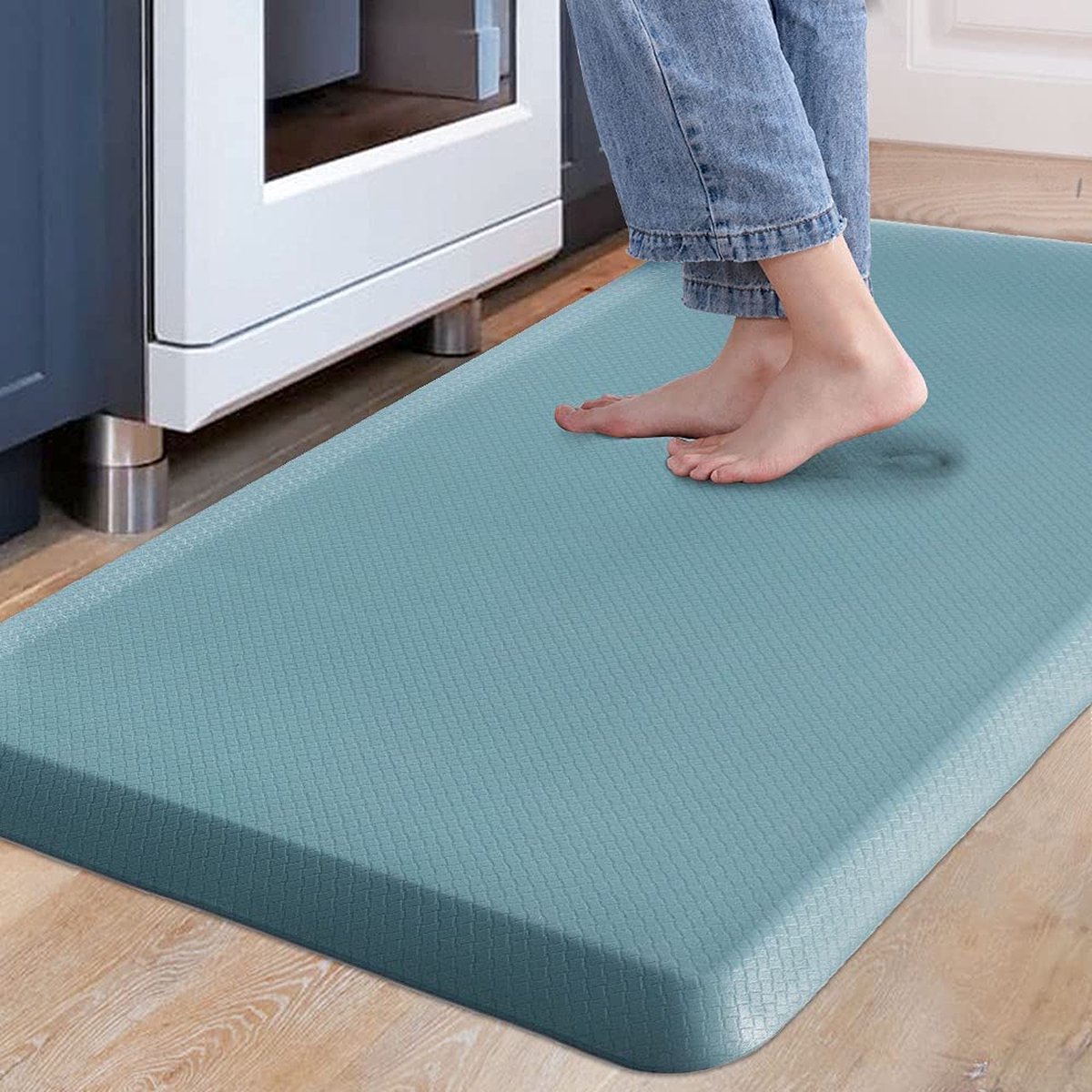 LaMoussawi ® Stijlvolle Antislip Keukenmat voor Comfort en Ondersteuning, Perfect voor Drukke Gebieden